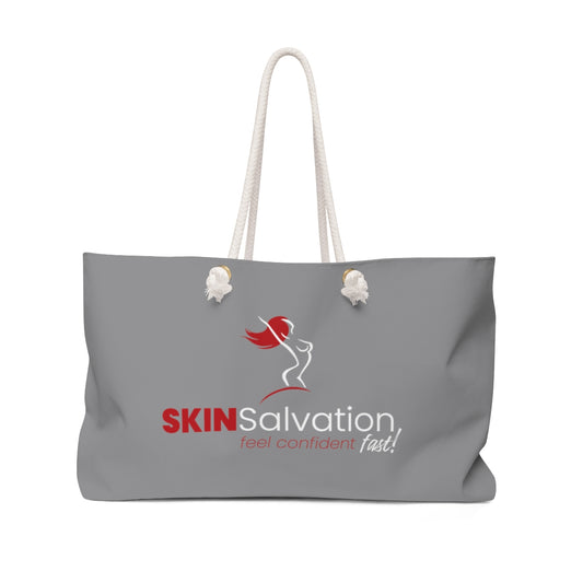 Skin Salvation Heather Grey Weekender Bag