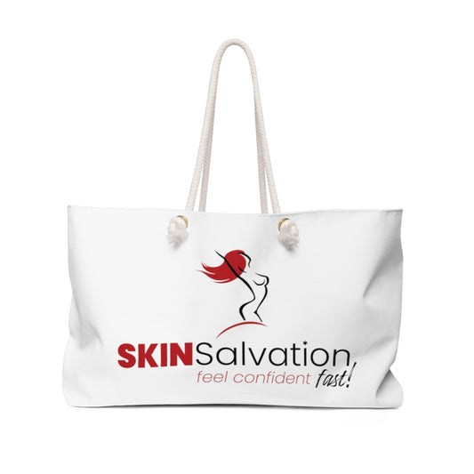Skin Salvation White Weekender Bag